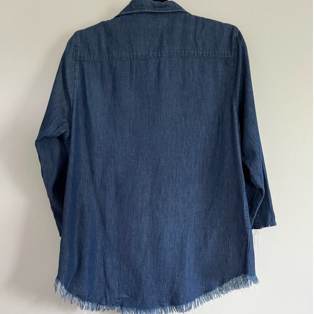 NSF Chambray Shirt Women Size M - Picture 3 of 3